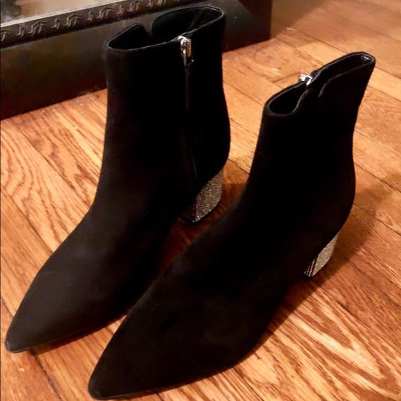 Nine West Women Richick Leather Ankle Boots US 8.5 - Picture 3 of 5